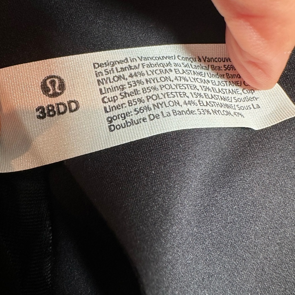 Lululemon Black Women's Intimate Zip-Front Bra - Picture 7 of 8